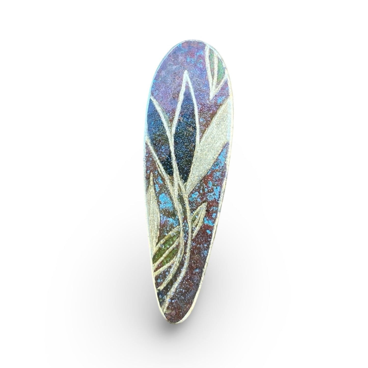Teardrop Botanical Brooch