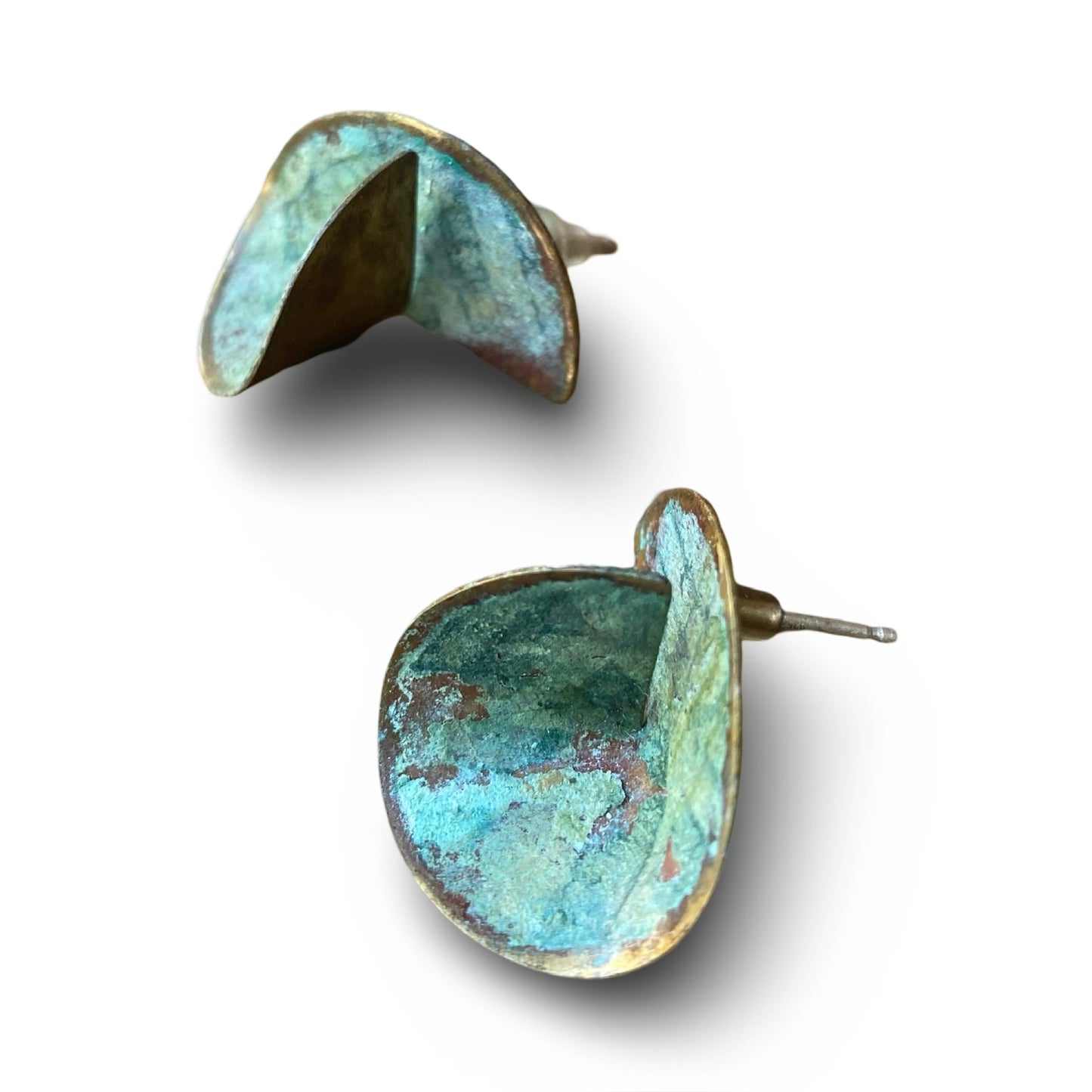 3-D Patina Earrings