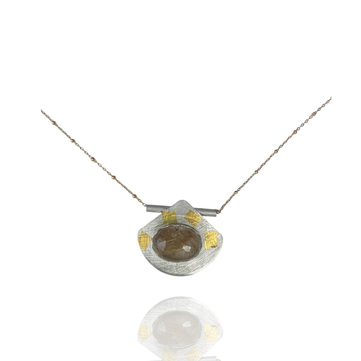 Waaier Rutilated Quartz Necklace