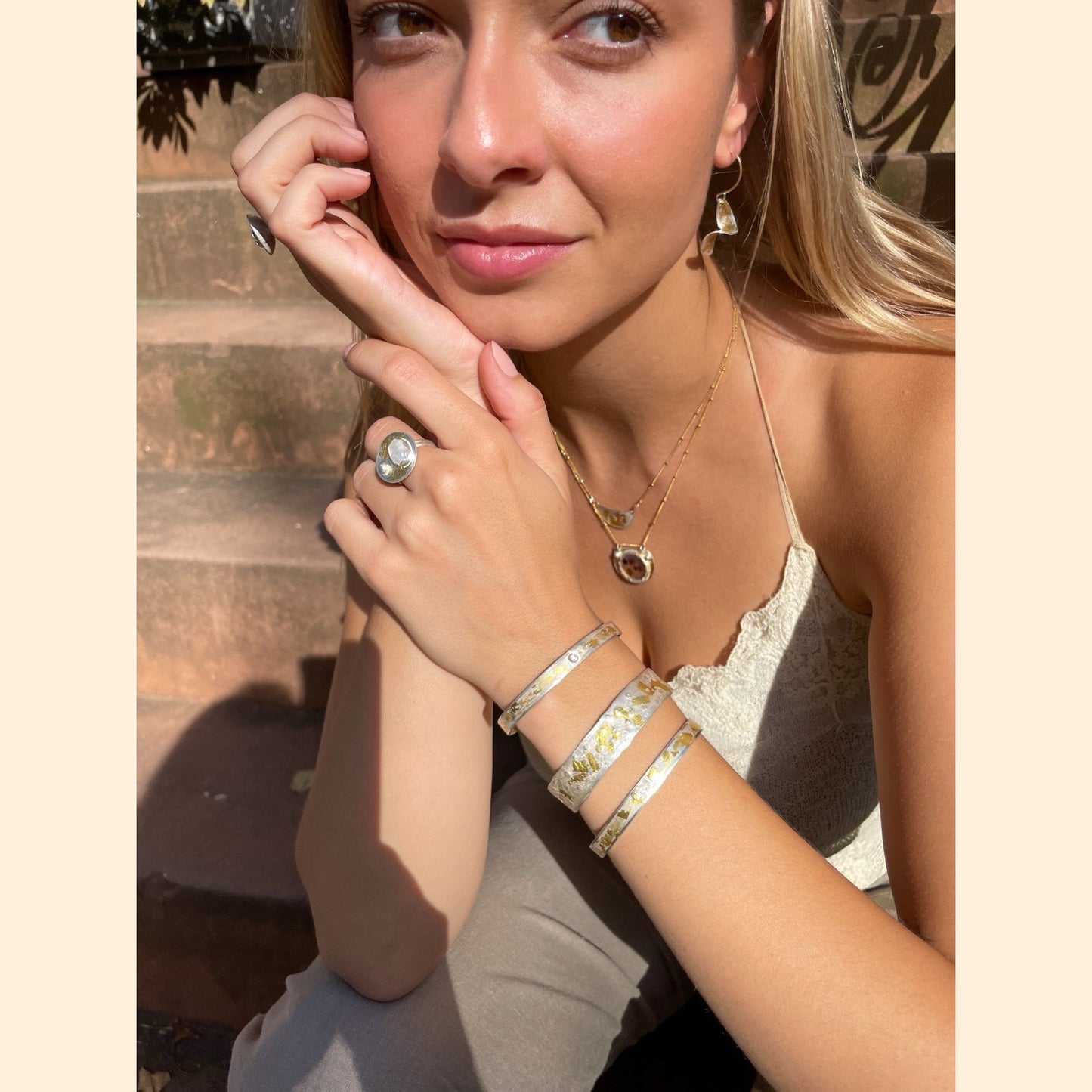 Mini Marbled Sapphire Bracelet