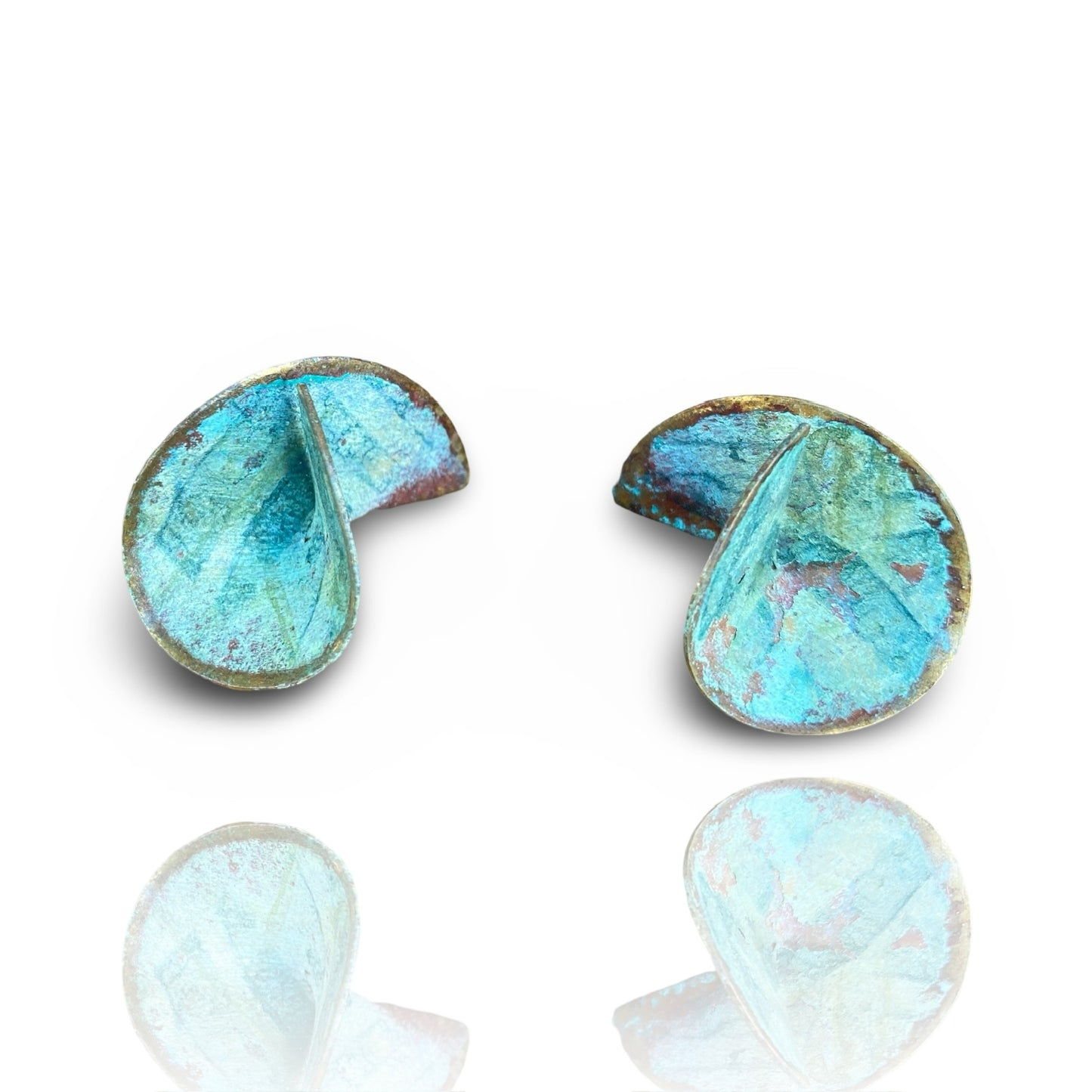 3-D Patina Earrings