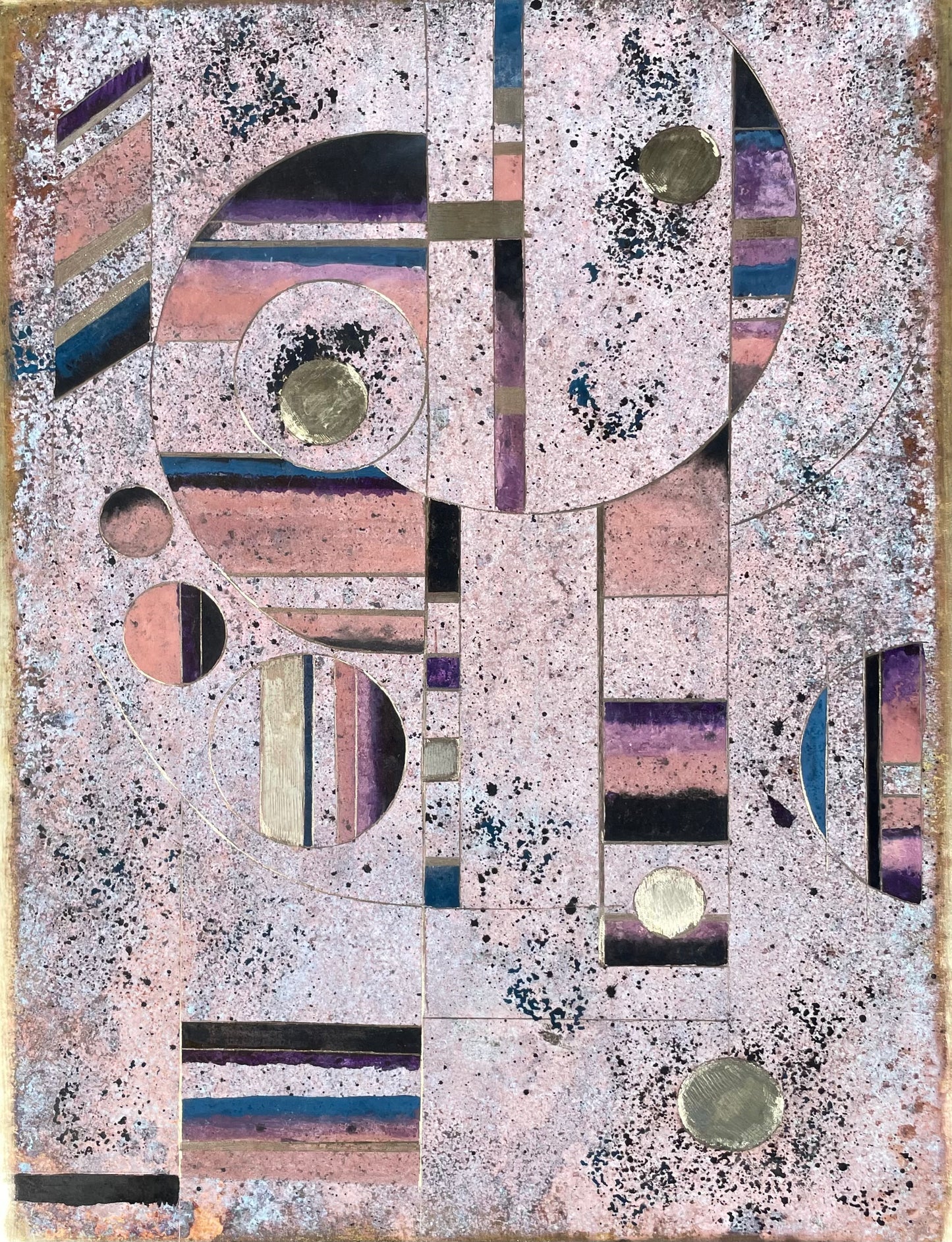 Mauve Moss Triptych