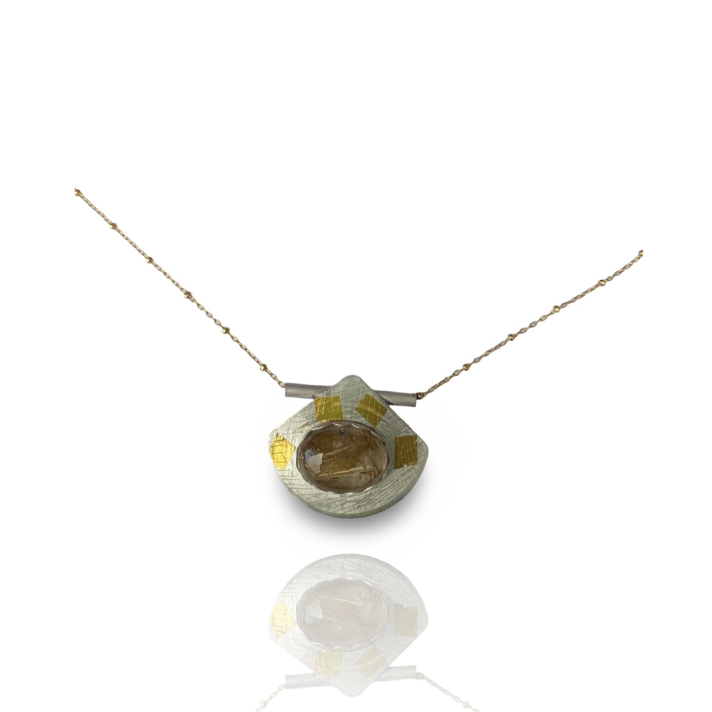 Waaier Rutilated Quartz Necklace