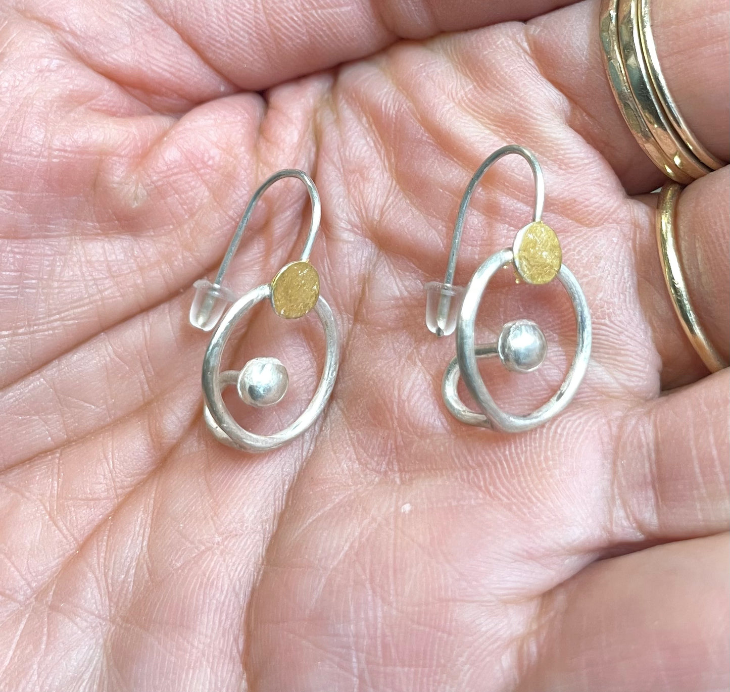 Dangling inner circle Earrings