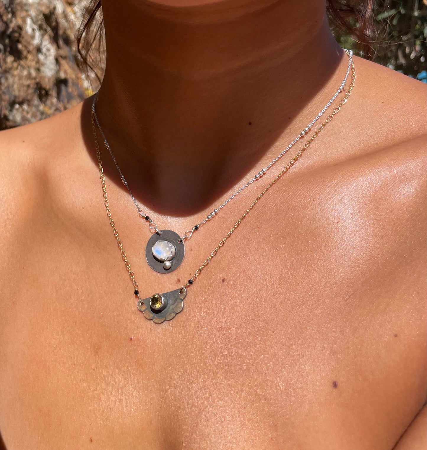 Small Moonstone Necklace