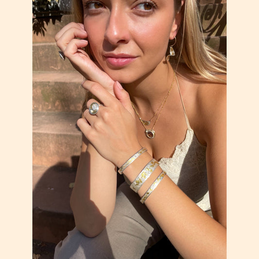 Moonstone Circle Ring