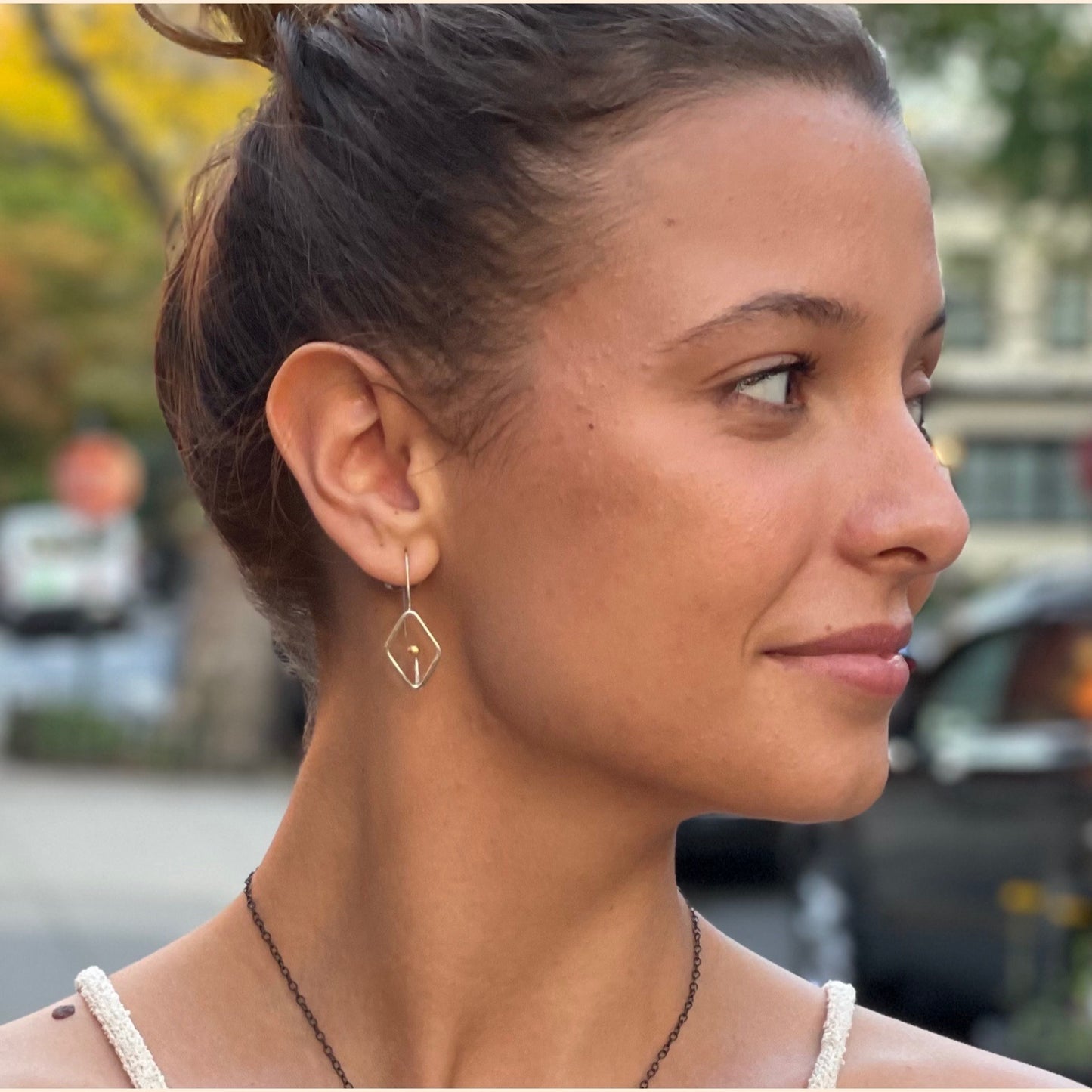 Inner Diamond Earrings