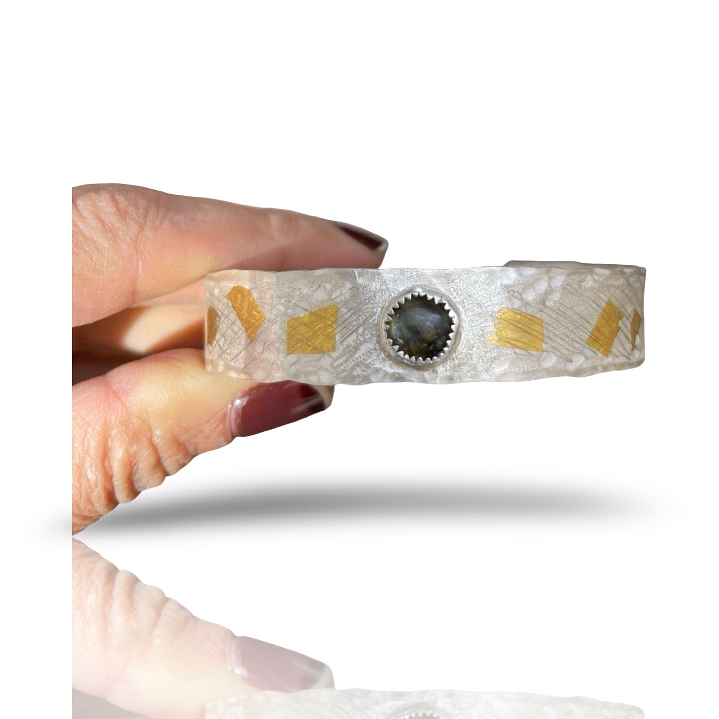 Imprinted Labradorite Bracelet