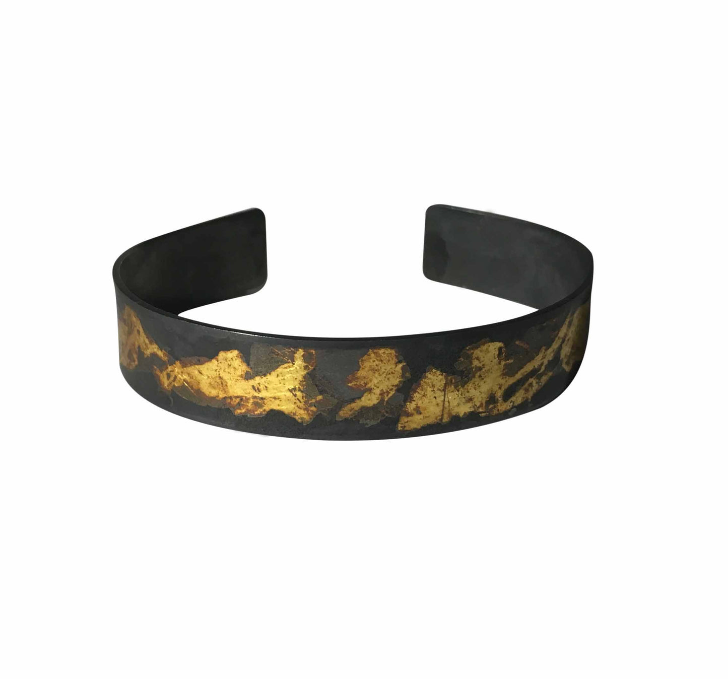 Midsize Marbled Black Bracelet
