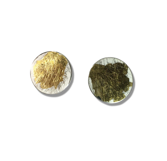 Coin Gold Leaf Earring