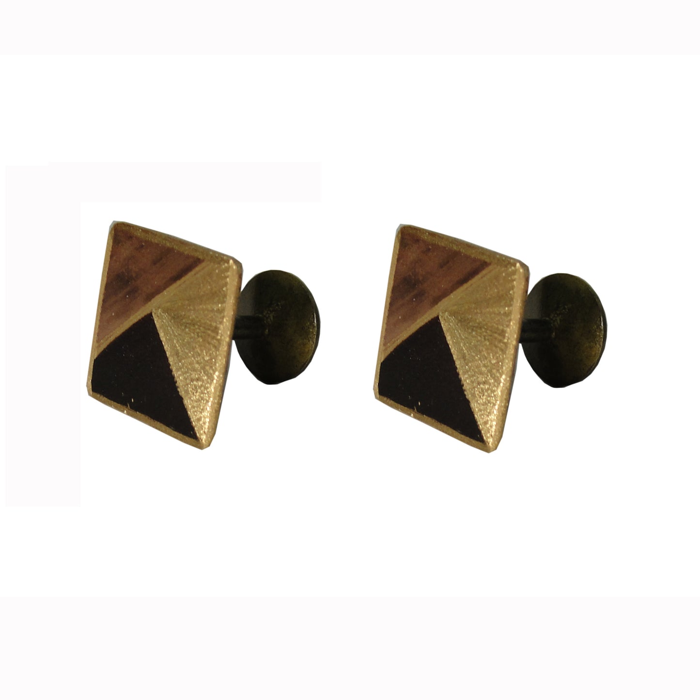 Art Deco Cupper Brass Cufflinks