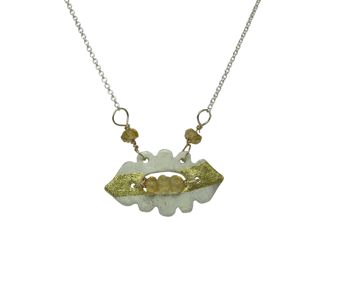 Art Nouveau Citrine Necklace