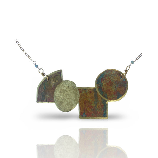 Large Patina Fall Necklace