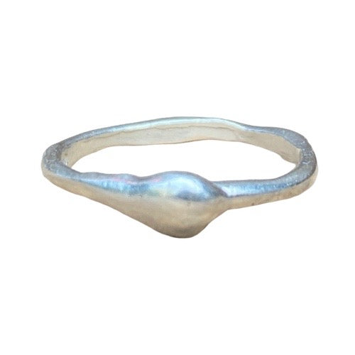 Sterling Silver Melted Ring