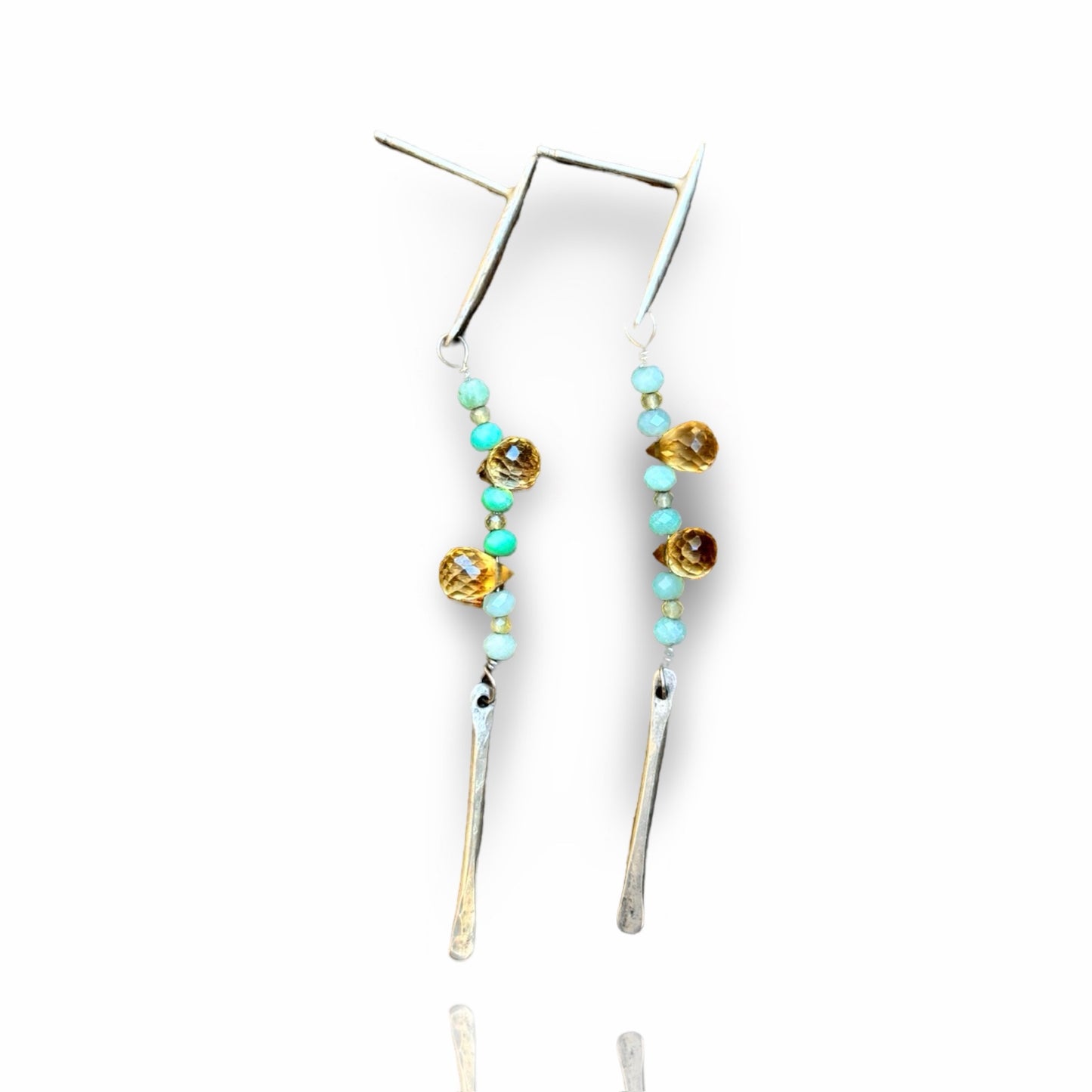 Amazonite Long Drop Earring