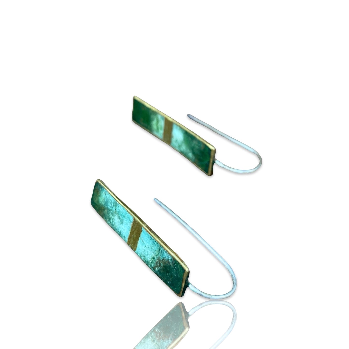 Dangling Patina Fog Earrings