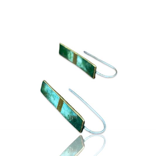 Dangling Patina Fog Earrings