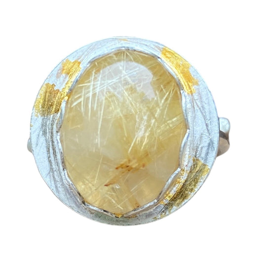 Small Rutilated Quartz Ring