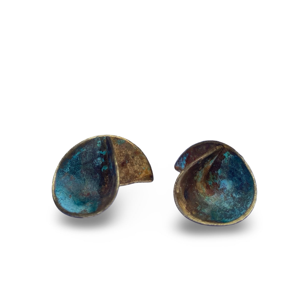 3-D Patina Earrings