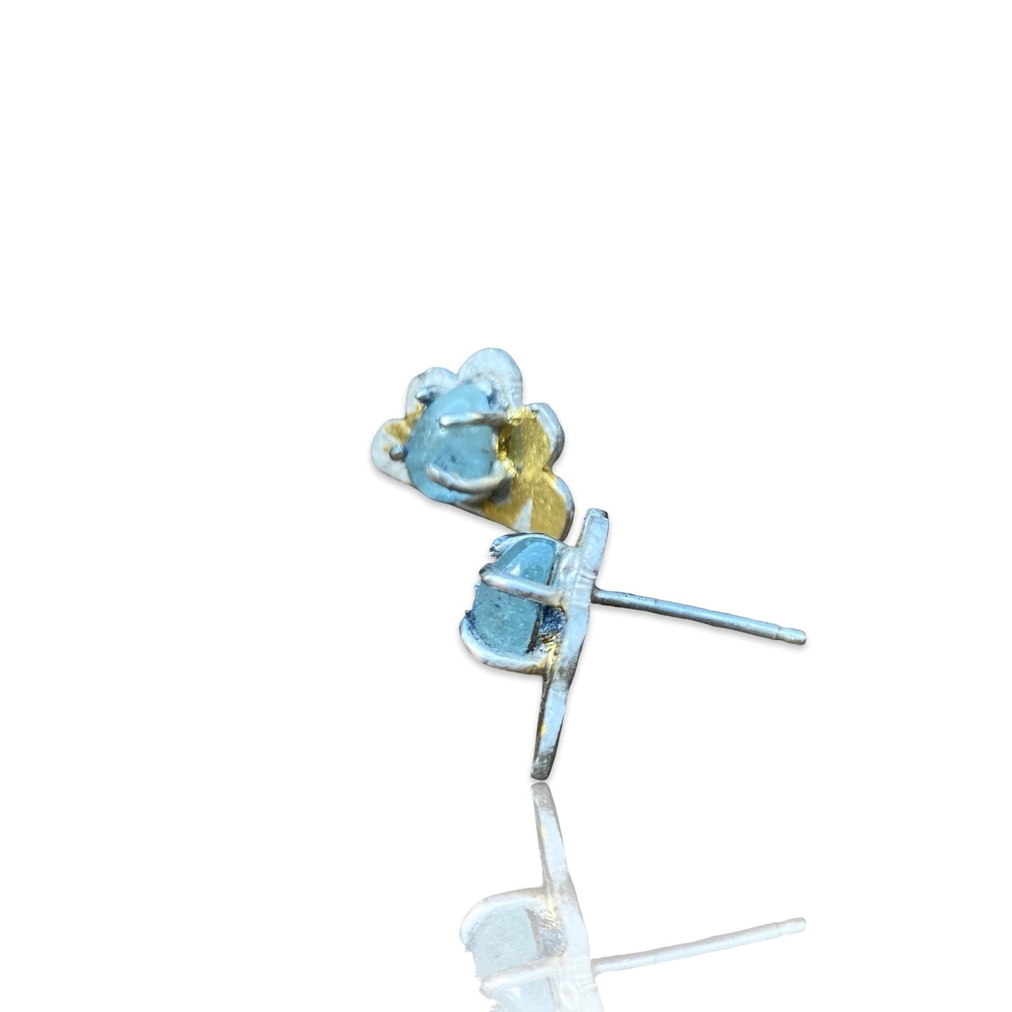 Aquamarine Cloud Studs