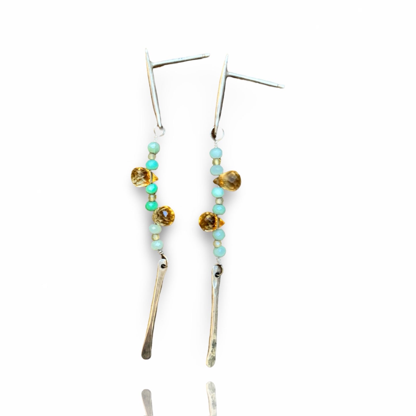 Amazonite Long Drop Earring