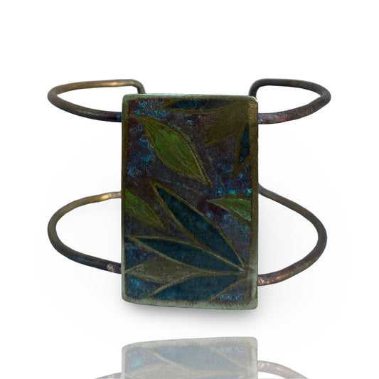 Botanical Patina Bridge Bracelet