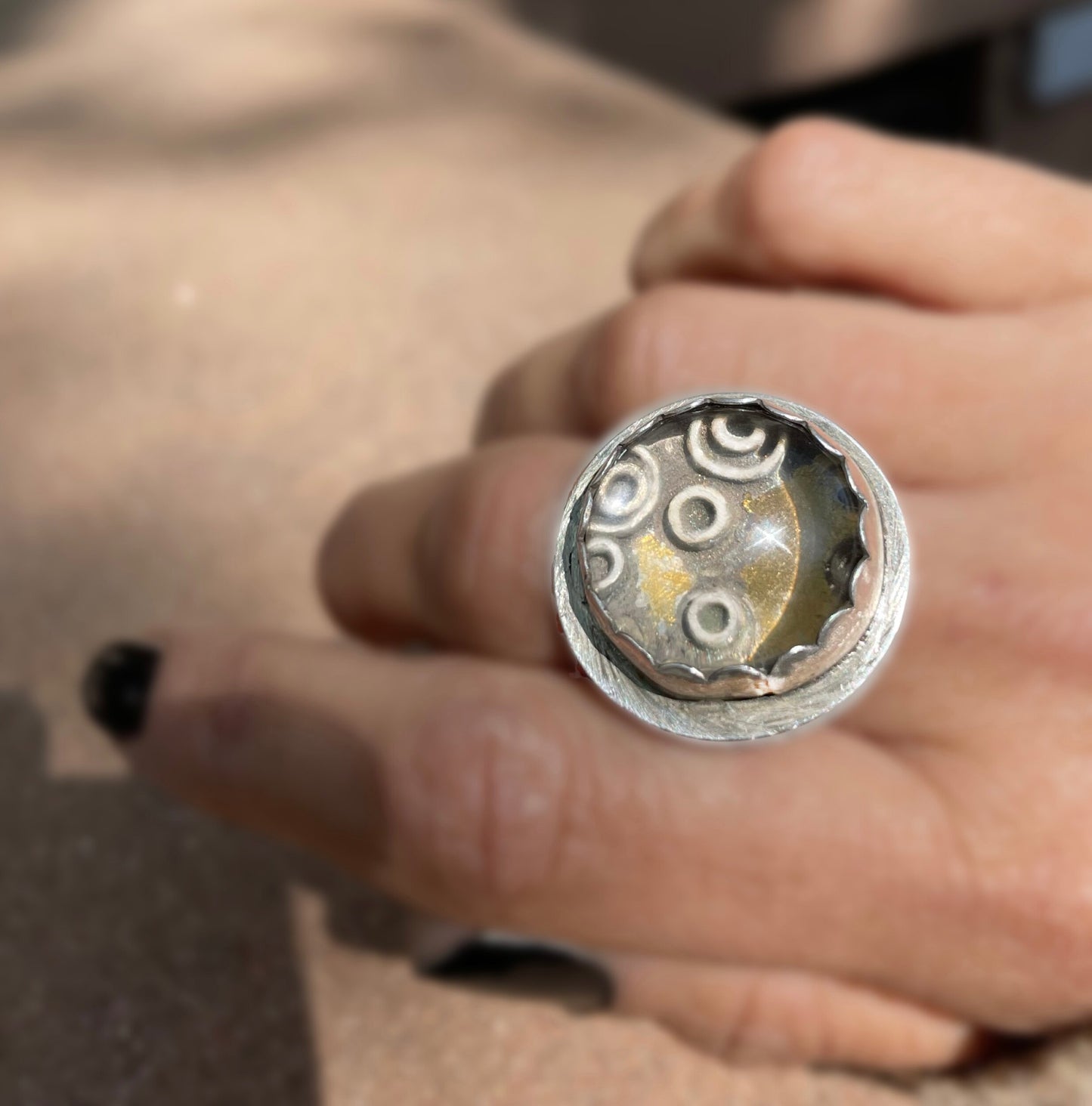 Clear Cristal Klimt Ring
