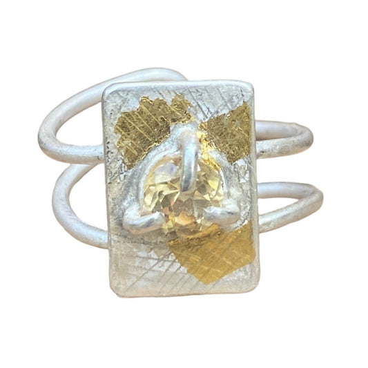 Rettangolo gemstone ring