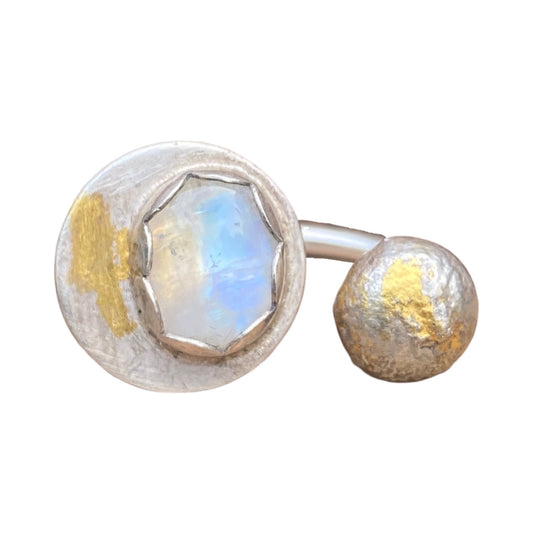 Double Moonstone Ring