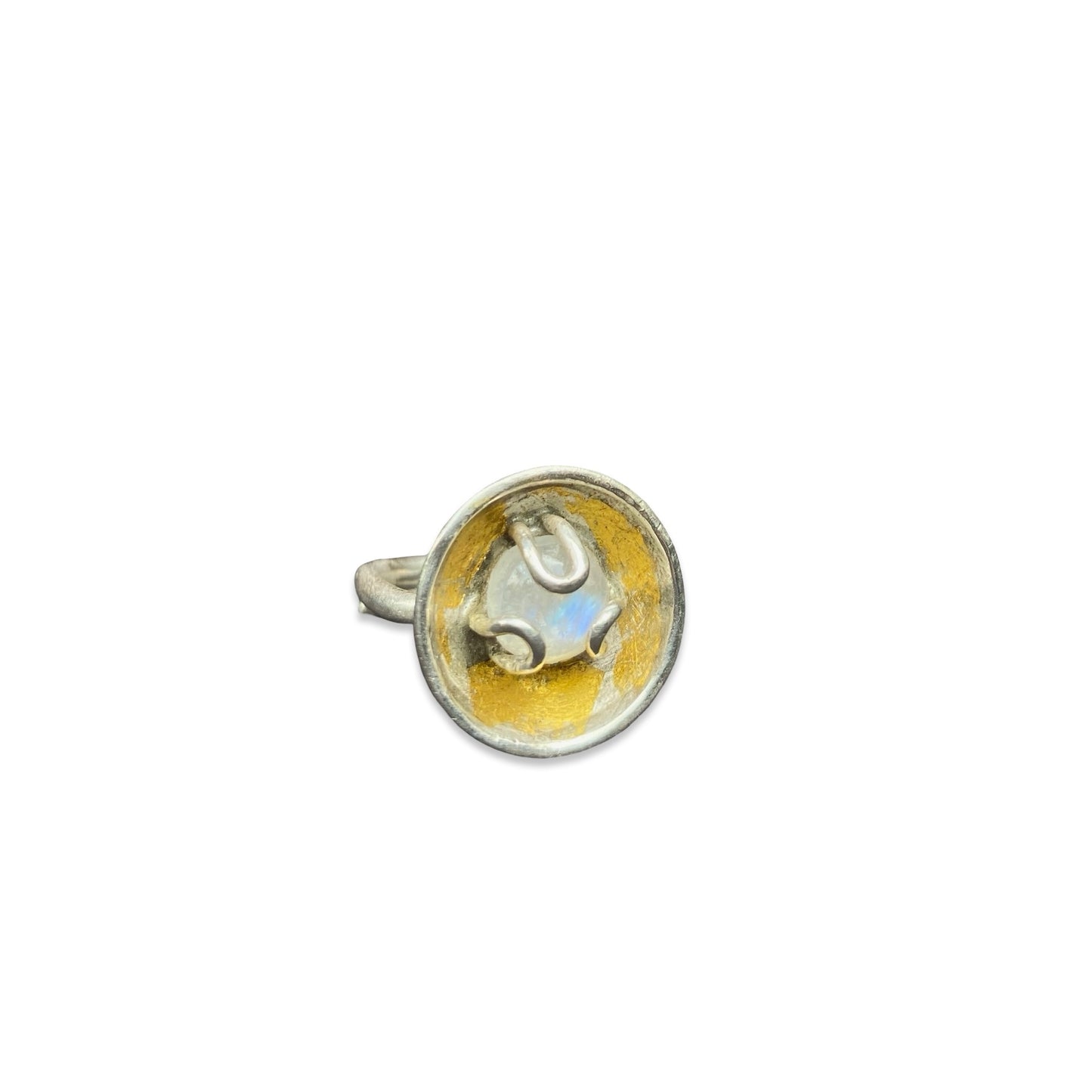 Moonstone Cup Ring