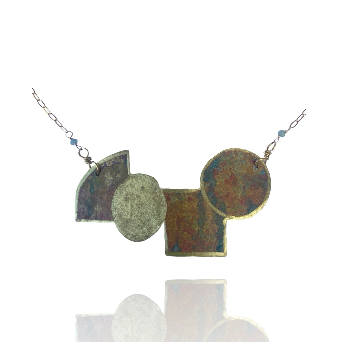 Large Patina Fall Necklace