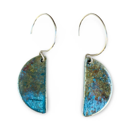 Dangling Ocean Patina Earrings