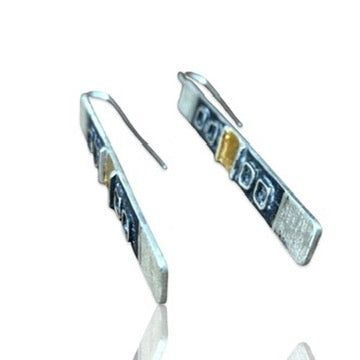 Long Fernsehen Dangling Earrings