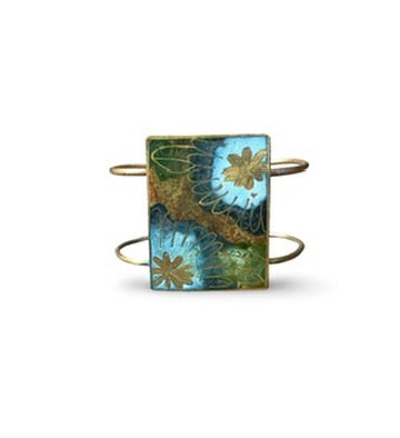 Patina Floral Bridge Bracelet