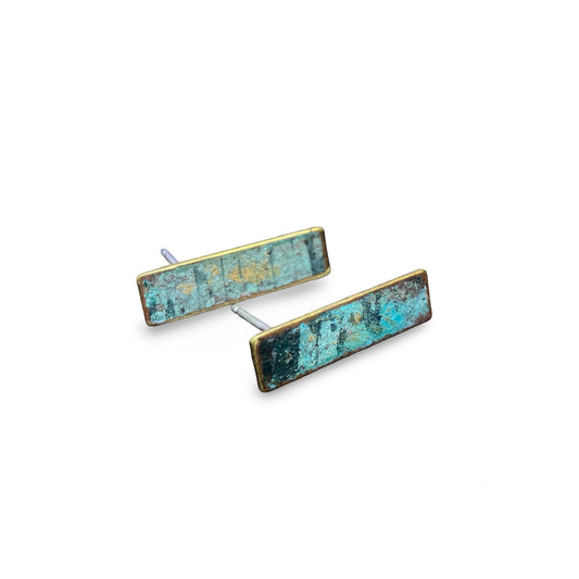 Rectangle Patina Studs