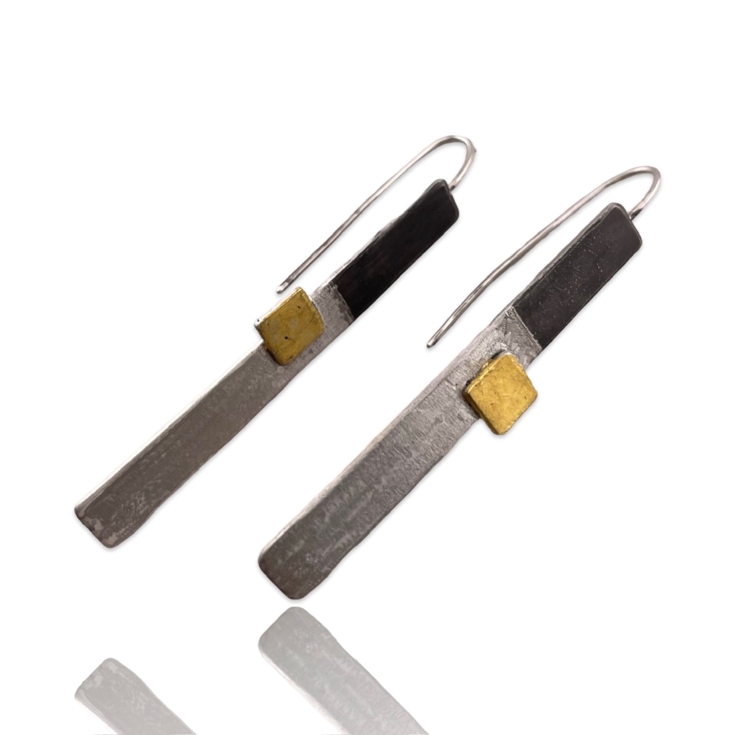 Long Dangling Stepping Stone Earring