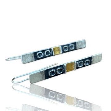 Long Fernsehen Dangling Earrings