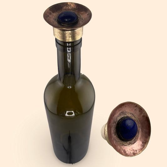 Bottle stopper Lapis Lazuli
