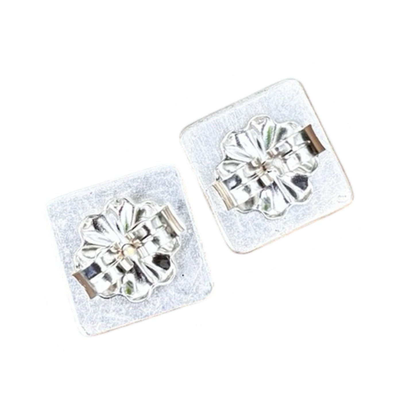 Gold and Silver Square Stud