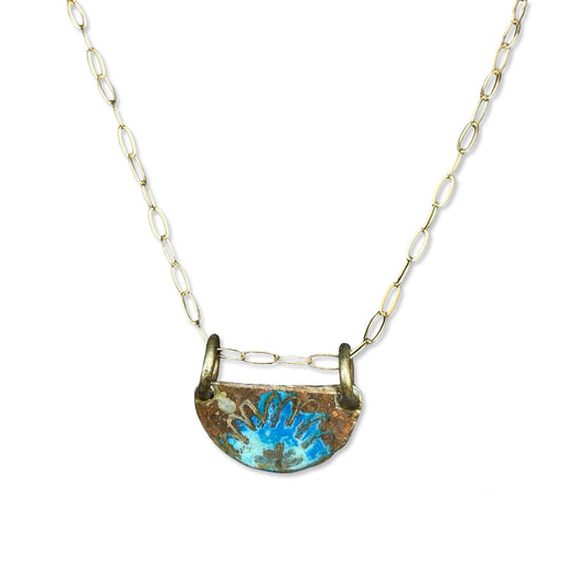 Botanical Half Moon Necklace