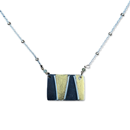 Testcard Rectangle Necklace