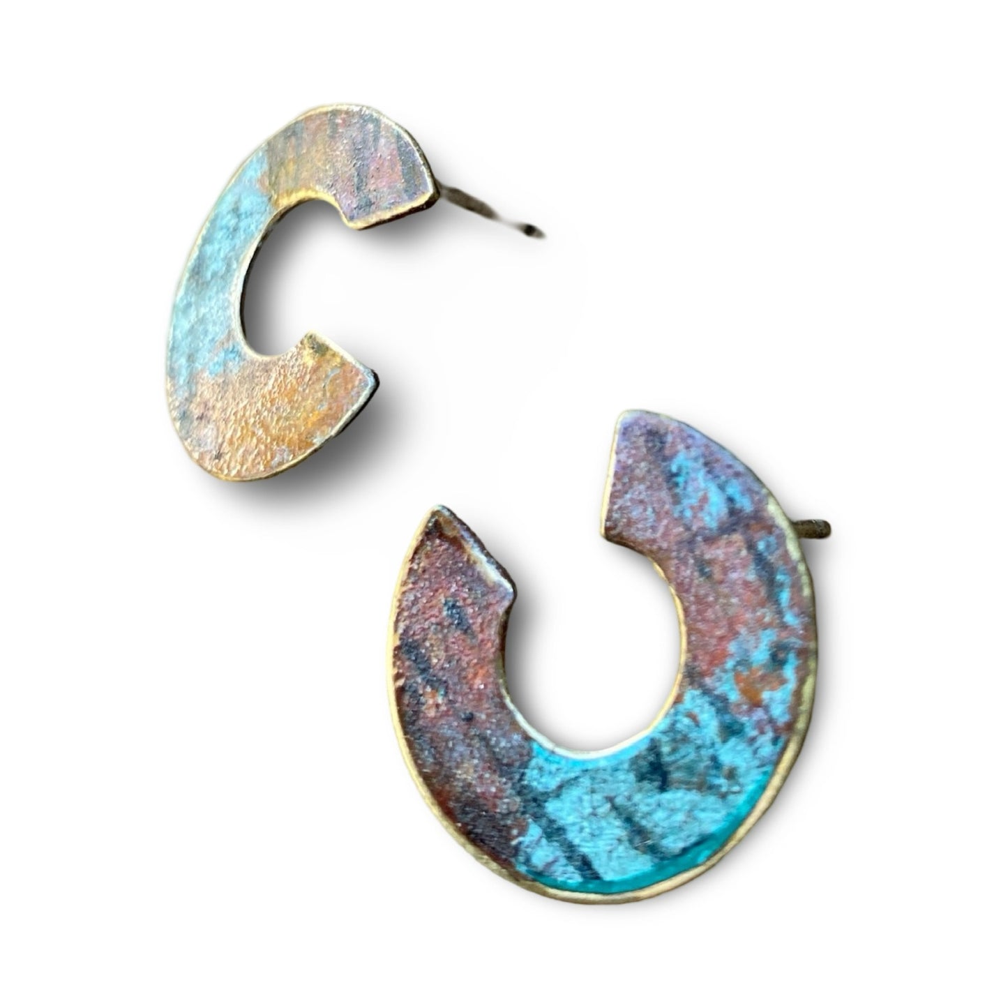 Patina C-shape Earrings