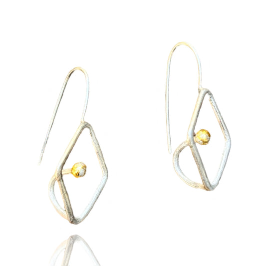 Inner Diamond Earrings