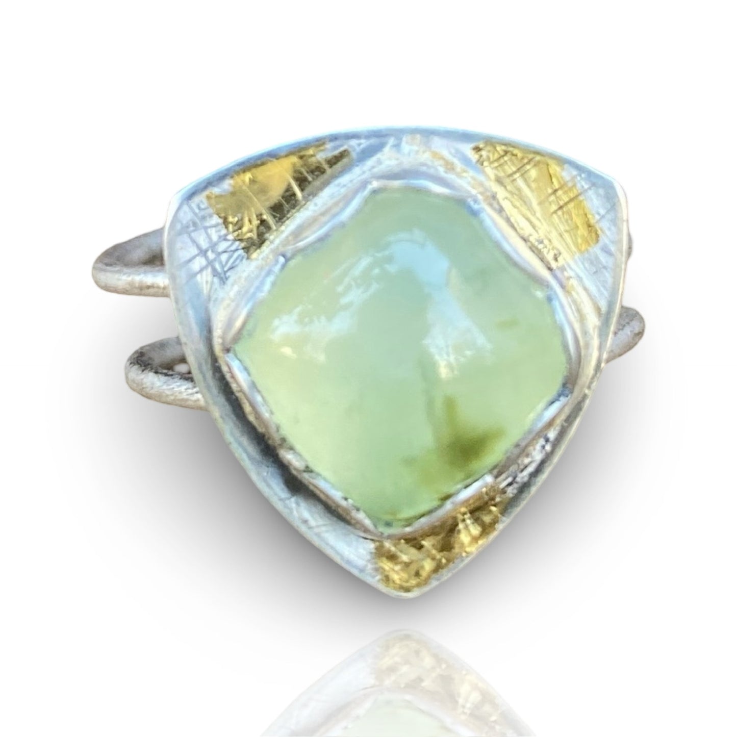 Prehnite Hagel Ring