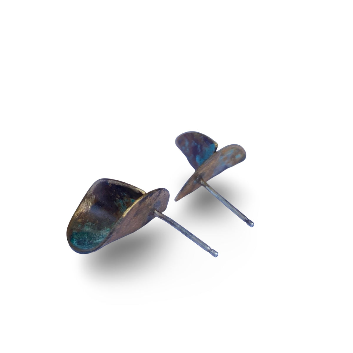 3-D Patina Earrings