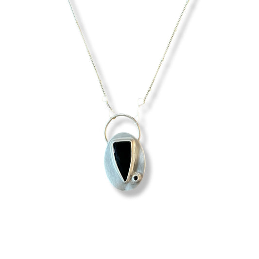 Onyx Triangular Necklace