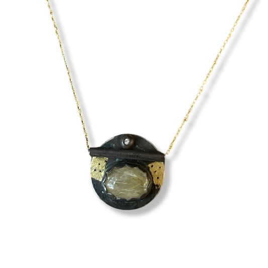 Rutilated Quartz Necklace