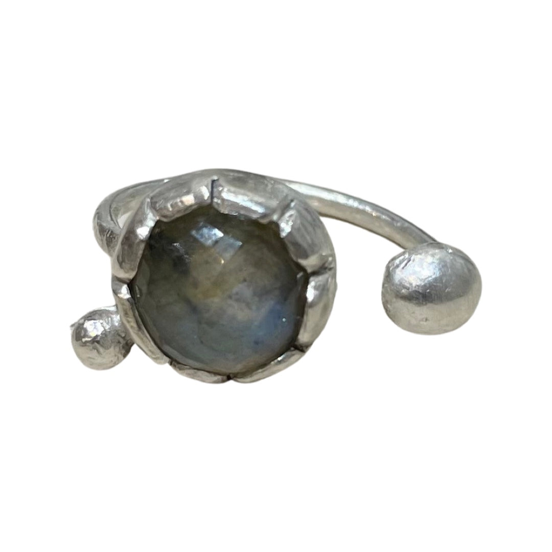 Labradorite adjustable ring