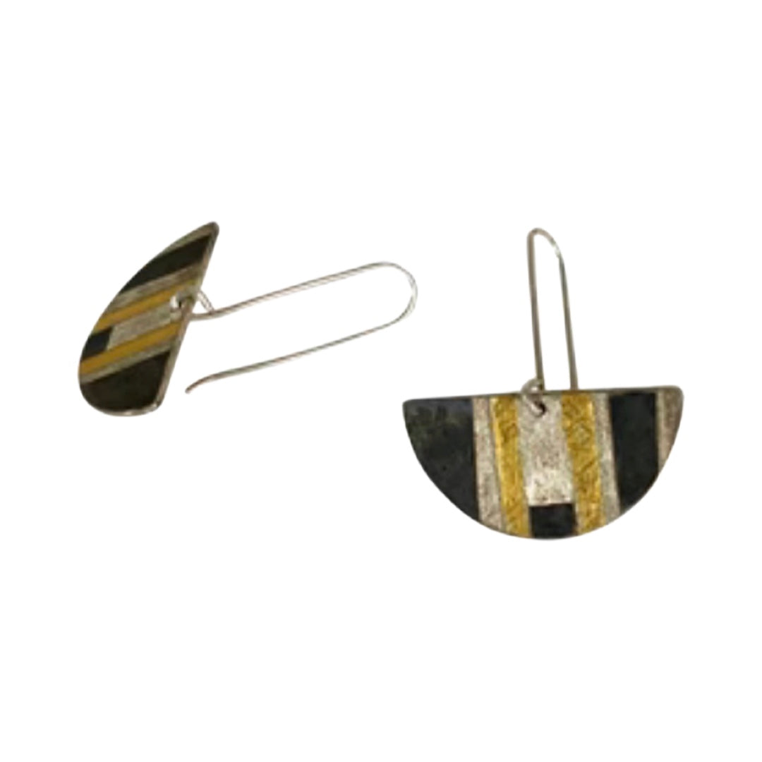 Half Moon Dangling Mondrian Earring