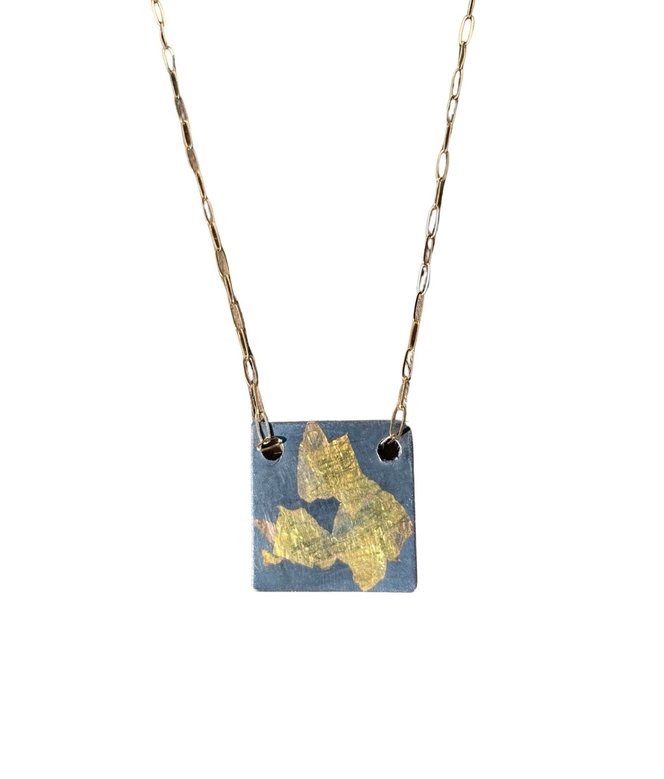 Marbled Square Necklace